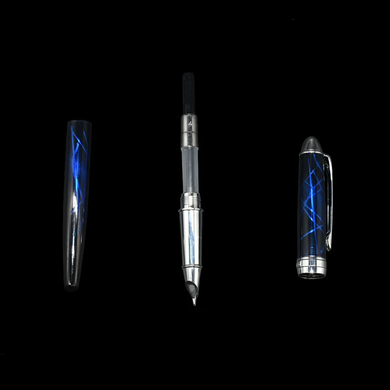 1Pcs Luxury Beautiful Acrylic Business Ink Calligraphy Pen Colorful Line Student Gift Fountain Pen School Office Stationery