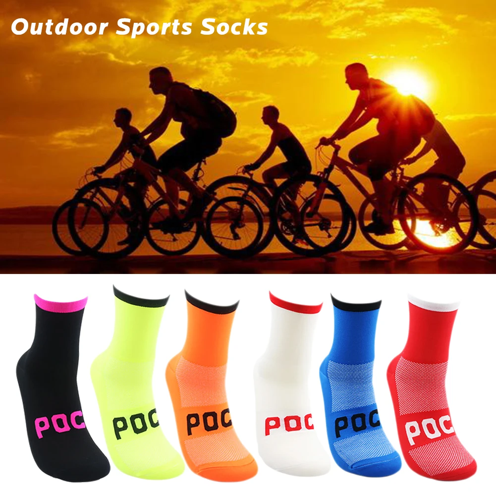 Впитывающие пот дышащие велосипедные носки для спорта на открытом воздухе, футбольные носки для мужчин и женщин, летние