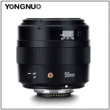 Объектив yongnuo yn50mm F 1,4 N стандартный объектив с большой апертурой и автофокусом для nikon D810 D5 D4 D750 D7200 D5600 D3400 объектив камеры