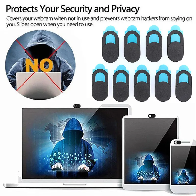 

Webcam Shutter Slider 9*18*0.8MM Smart Phones Mini WebCam Shutter Privacy Slider Slippage Protects Privacy Webcam Cover