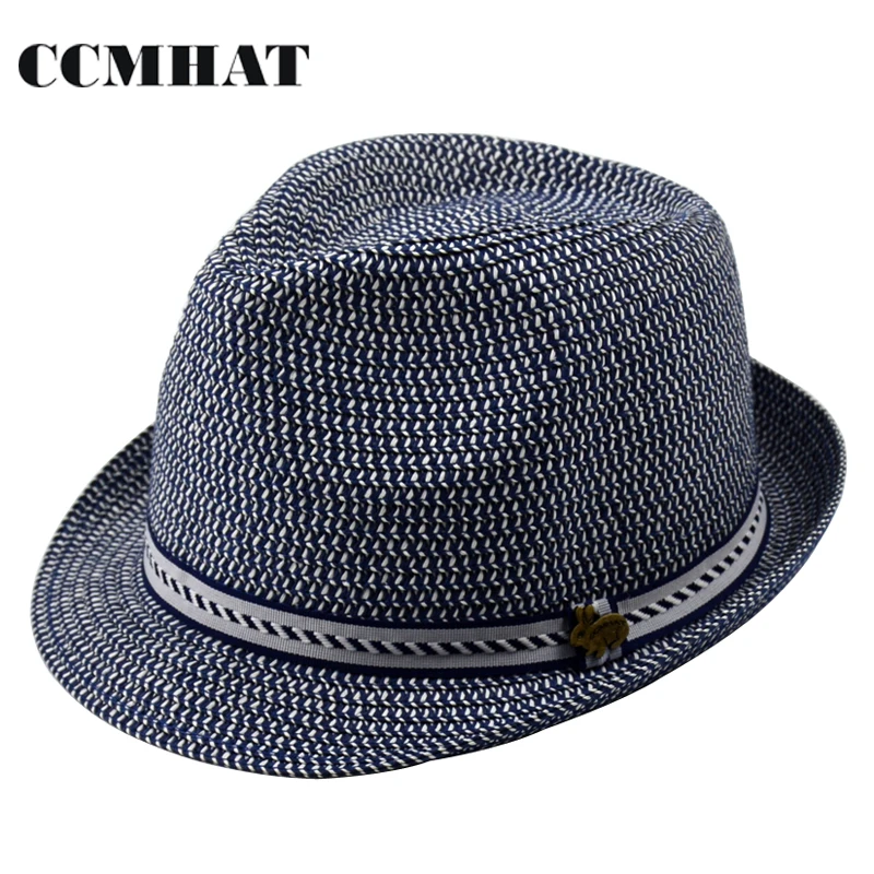 Fedora Hat For Woman Summer Breathable Sunscreen Casual Men Paper