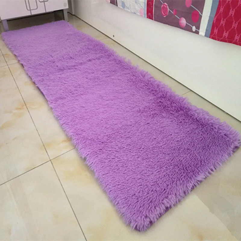 

7 Colors Bath Mat Washable Bedroom Living Room Carpet Doormat For Home Decor Long Velvet Comfortable Rugs Non-slip Pad Floor Mat