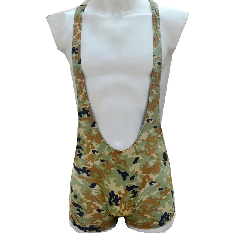 

Brand Sexy mens shaper underwear buttocks Camouflage man bodysuit vest panties