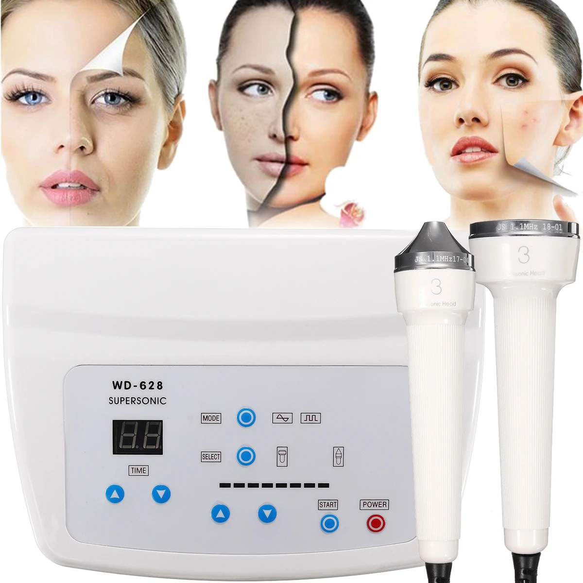 

Professional Ultrasonic Women Skin Care Whitening Freckle Removal High Frequency Lifting Skin Anti Aging Beauty Facial Machine