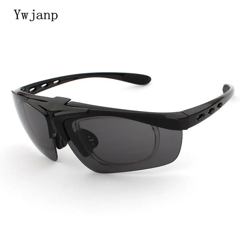 

Ywjanp Brand Flip cover Sunglasses Men Sports Goggle Fashion Male Driving sun glasses Add near vision frame Oculos De Sol UV400