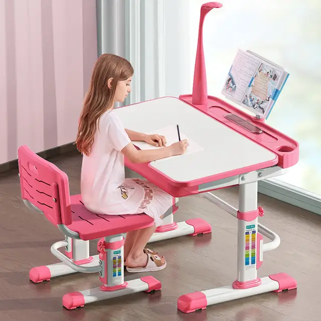 Multifunction Kids Study Chair And Table Set Lifted Writing Desk