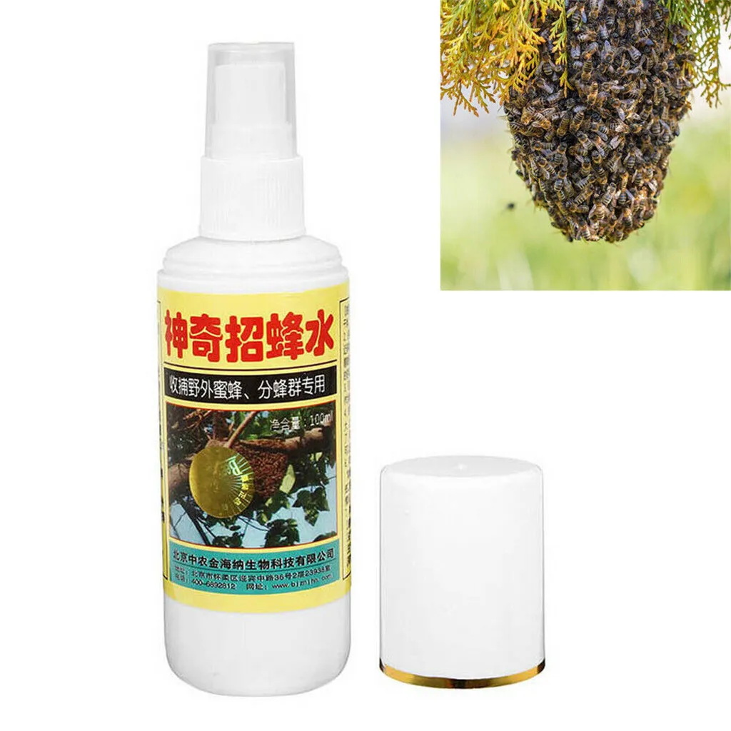 

100ml Swarm Commander Premium Lure Bait Honey Bee Hive Beekeeping Trap Tool DEN Swarm Attractant 14cm*4cm*4cm Hot Sale