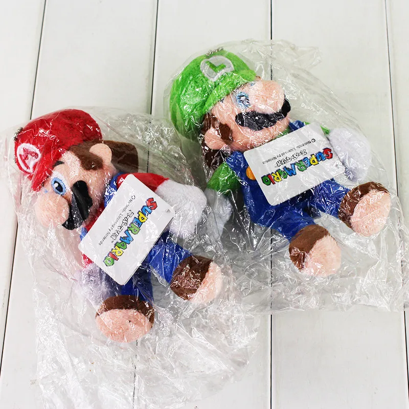 2 шт./лот 15 см Косплей Super Mario Bros маленький сидячий кулон брелок плюшевые мягкие куклы игрушки для детей Подарки