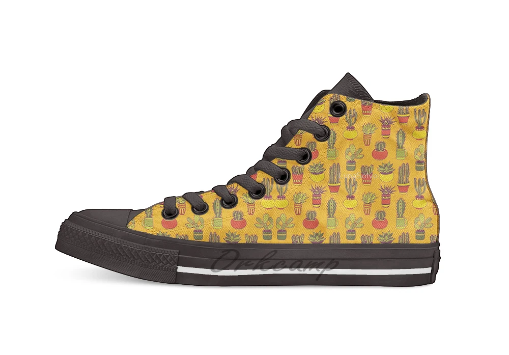 

Dreaming of the desert Unisex High Top Canvas flat Casual Custom shoes Drop Shipping
