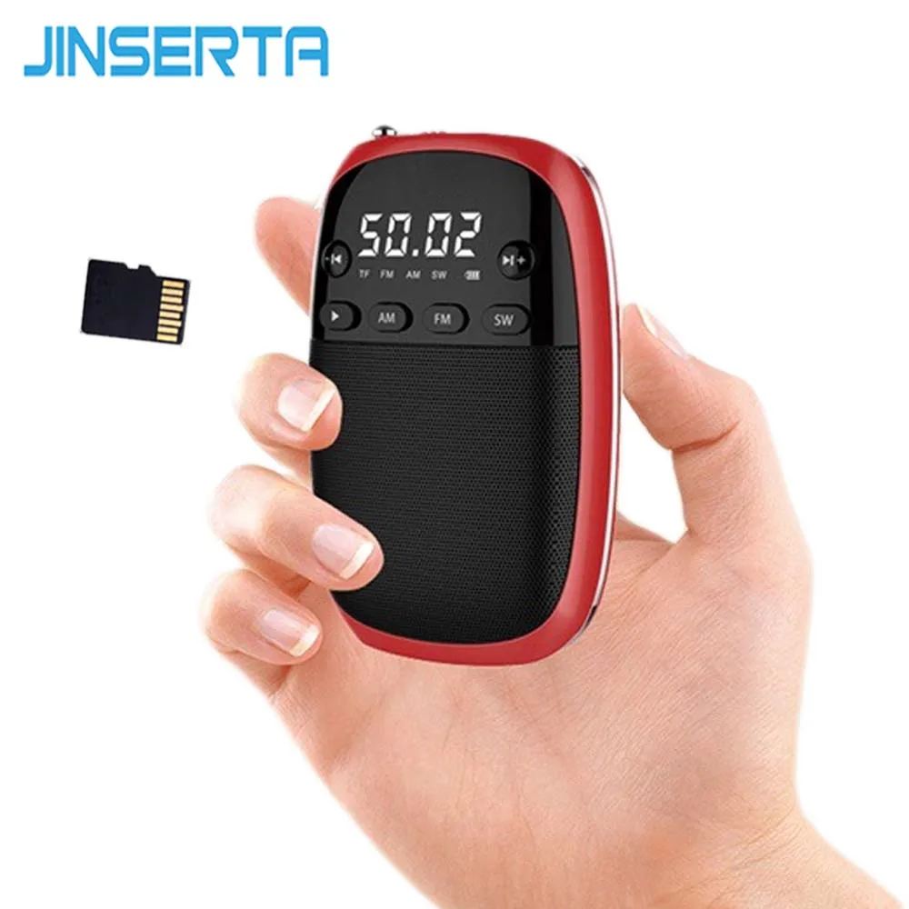 JINSERTA FM/AM/SW Radio Receiver MP3 Player Mini Portable Radio with Rechargeable Battery Headphone Jack Support TF Card Play цена JINSERTA FM/AM/SW Radio Receiver MP3 Player Mini Portable Radio with Rechargeable Battery Headphone Jack Support TF Card Play цены онлайн