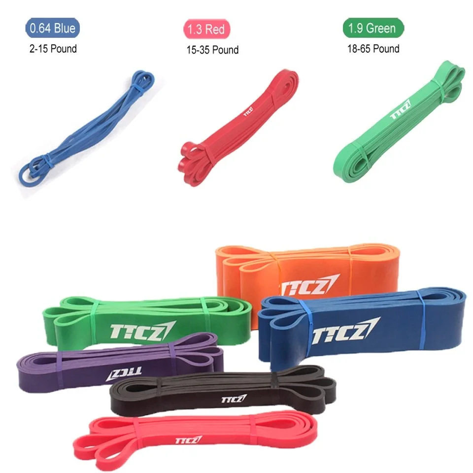 3Pcs Set Premium Natural Latex font b Fitness b font Resistance Rubber Expander Bands Power Exercise
