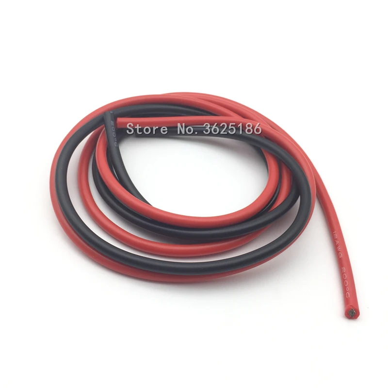 10 м/лот высококачественный силиконовый провод 14AWG 16 18 22 AWG 5 м красного и черного