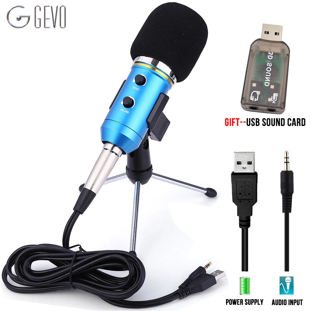 Image result for Computer Microphone USB Mic with Tripod