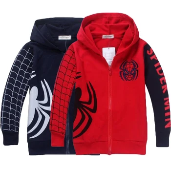 

Boy Spider-Man Hoodie Spring Cartoon Spider-Man Hoodie Boy Long Sleeve Tops Child Jacket Boy Sweatshirt Children's Clothing