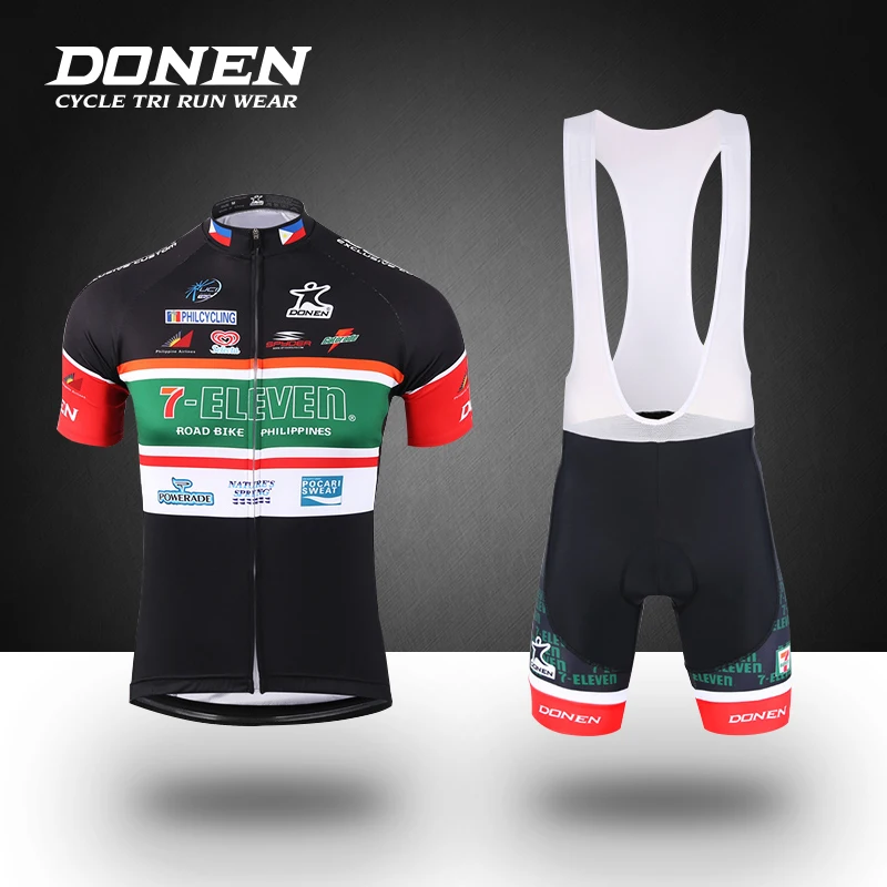 

DONEN 2018 Summer Short sleeves Cycling Set Cycling jersey+bib shorts Man Jerset Sets MTB Bike Bicycle ciclismo Factory Direct
