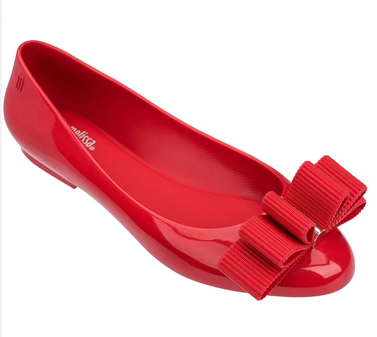 Melissa/обувь; Новинка года; женские сандалии на плоской подошве; Брендовая женская прозрачная обувь; сандалии Melissa; женская прозрачная обувь - Цвет: Красный