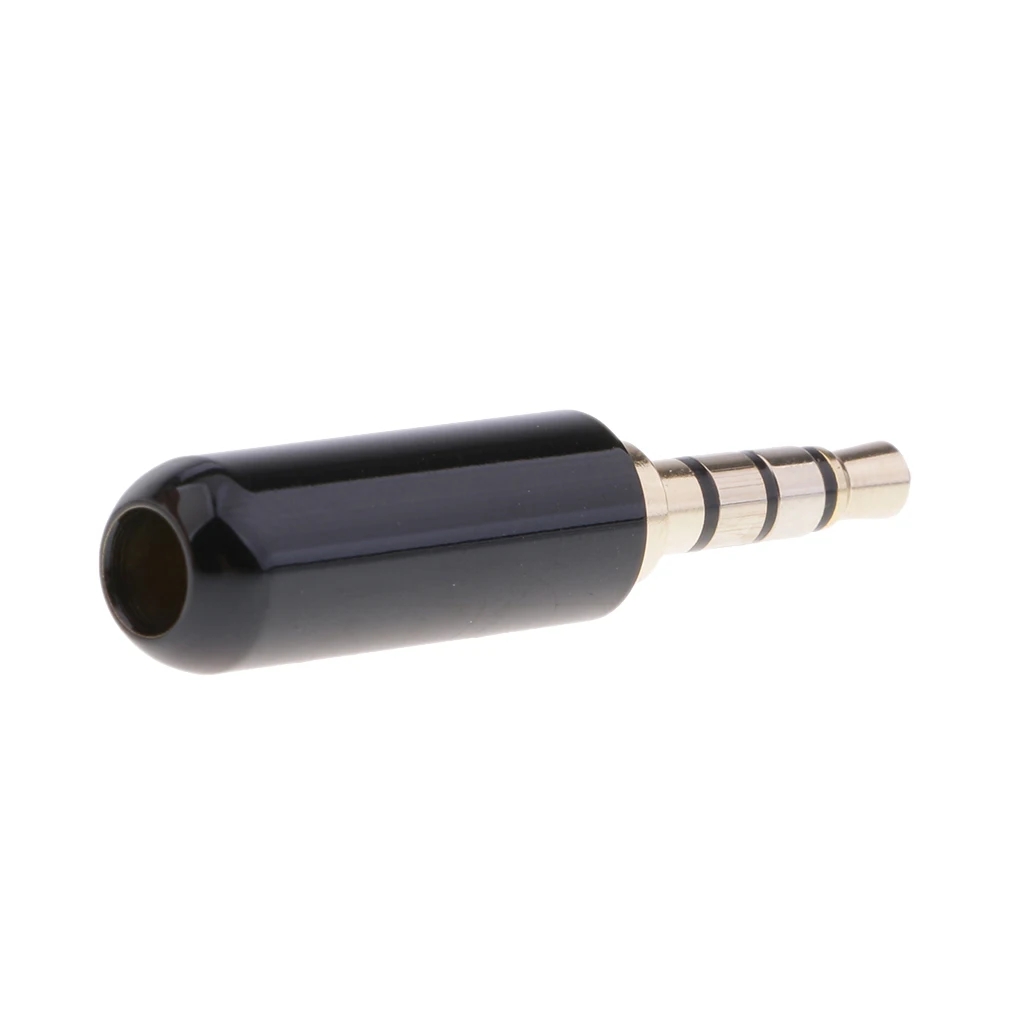 4 Pole 3.5mm Stereo Headset Plug Jack Outlet 3.5mm Male Audio Soldering Headset Connector For Microphone Plug Earphone Plug