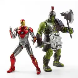 Marvel Железный человек Тор 3 Ragnarok фигурку боевой молот боевой топор Гладиатор Халк подвижный модель игрушки