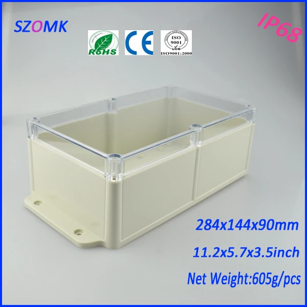 

10 pieces a lot weatherproof electrical box 284*144*90 mm 11.2*5.7*3.5 inch