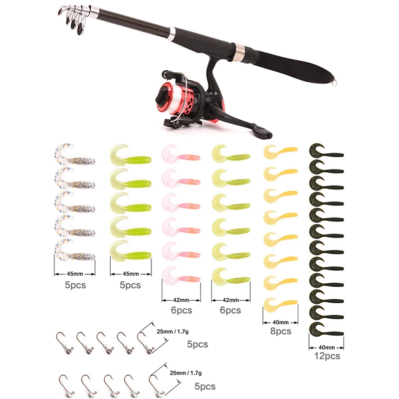 ليو تلسكوبي البحر قصبة الصيد الغزل بكرة مجموعة الخطافات طُعوم لينة كاملة مجموعة الصيد قضيب كومبو مع السفر حقيبة الصيد ليو تلسكوبي البحر قصبة الصيد الغزل بكرة مجموعة الخطافات طُعوم لينة كاملة مجموعة الصيد قضيب كومبو مع السفر حقيبة الصيد