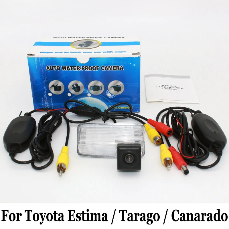 Goede Auto Achteruitrijcamera Voor Toyota Estima Tarago Canarado 2000 ~ 2017 RCA AUX Draad Of Draadloze HD Nachtzicht Parking Camera