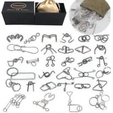 32 шт./компл. паззл Металическая проволока головоломка Волшебные Пазлы игровые Игрушки для детей и взрослых