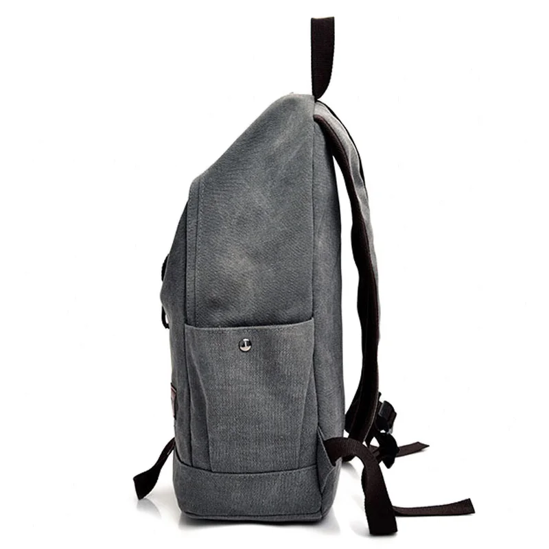 Мужской холщовый рюкзак для мальчиков-подростков, школьная сумка, рюкзаки для ноутбука, студенческий Повседневный дорожный рюкзак, большие сумки для книг, коричневый, черный, XA1916C