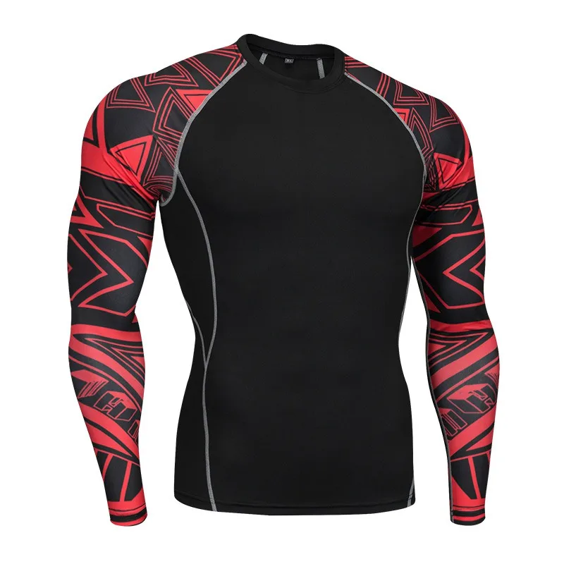 

NewMen Running Shirt Sport T-Shirt Gym Shirt Long Sleeve Compression Tight Top Fitness Bodybuilding T-shirt Rashgard Pro