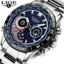 2017 Fashion Luxury Brand LIGE Chronograph Men Sports Watches Waterproof Full Steel Casual Quartz Men's Watch Relogio Masculino 2017 Fashion Luxury Brand LIGE Chronograph Men Sports Watches Waterproof Full Steel Casual Quartz Men's Watch Relogio Masculino