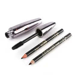 Профессиональный карандаш для глаз перо, карандаш для глаз + черная тушь Водонепроницаемый длительный Макияж Косметический набор новый