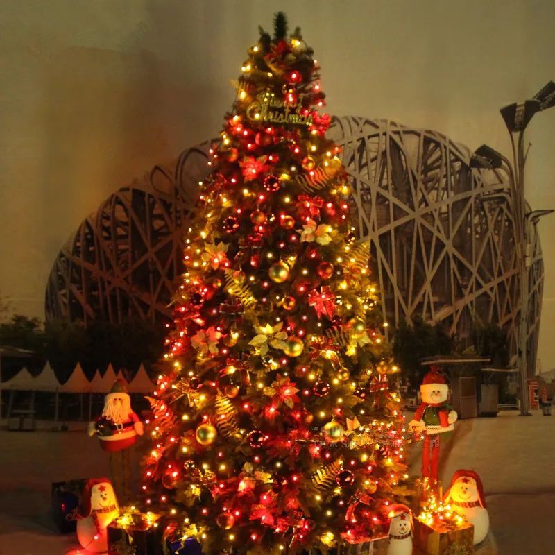 Teellook 3,0 м-4,0 м высококлассное роскошное шифрование украшения Рождественская елка Рождественская внутренняя наружная Рождественская композиция сцена