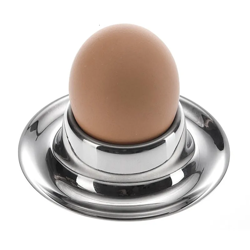 304 Stainless Steel Egg Holder Egg Tray Breakfast Egg Cup Dessert Ice Cream Cup Pudding Cup Caviar Cup Tableware Kitchen Tools