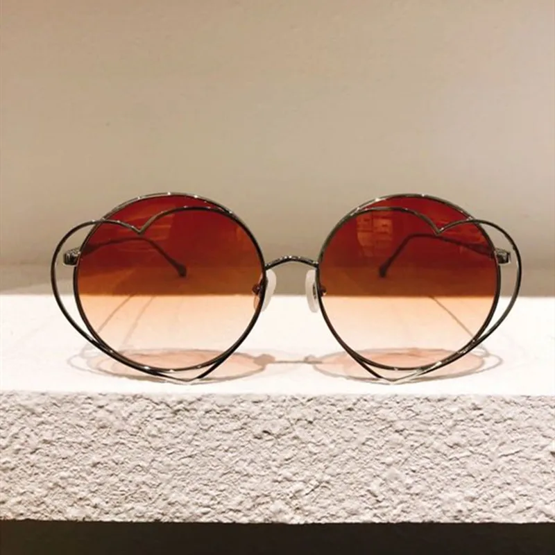 

20190707001 Fashion Retro V Logo Ma Mars Sunglasses Designer Lady Mirror Sun Glasses Vintage Female flat lens Glasses for Women