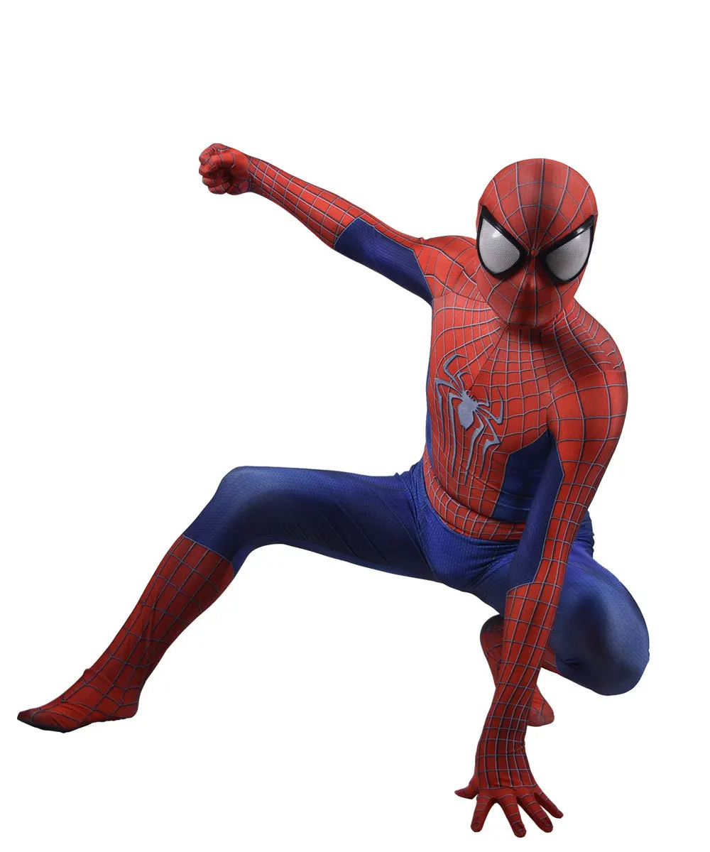 Потрясающий костюм Человек паук 2 для косплея 3d принт TASM2 спандекс Зентаи