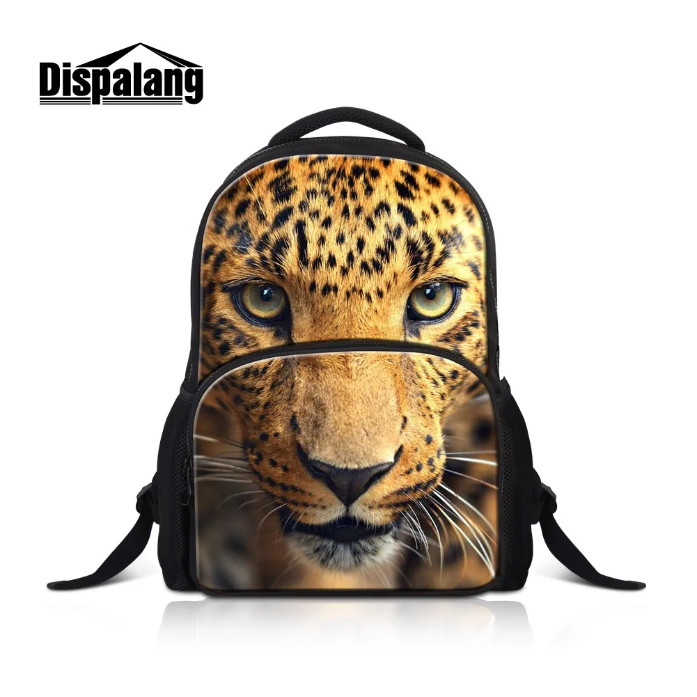 

Dispalang 17 Inch Laptop Backpack For Men Leopard Tiger Print School Bags For Teenage Boys Animal Rucksack Canvas Mochilas Pack