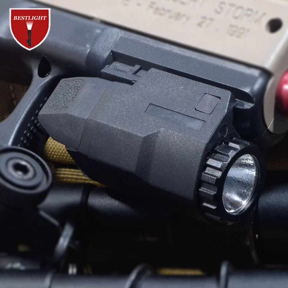 

Compact APL Tactical Glock Pistol Light Constant/Momentary/Strobe Flashlight LED White Light For Glock Rails