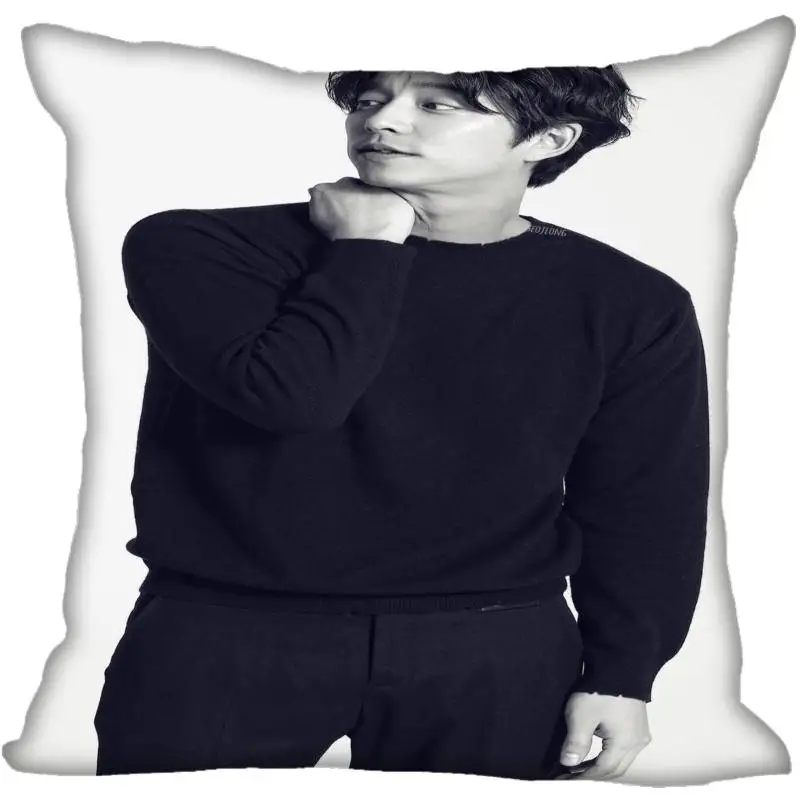 Новинка наволочки на заказ Gong Yoo с принтом квадратная шелковая наволочка