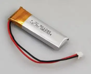

free ship 2pcs/lot 3.7V 300mAh 501240 polymer lithium battery li-ion rechargeable battery