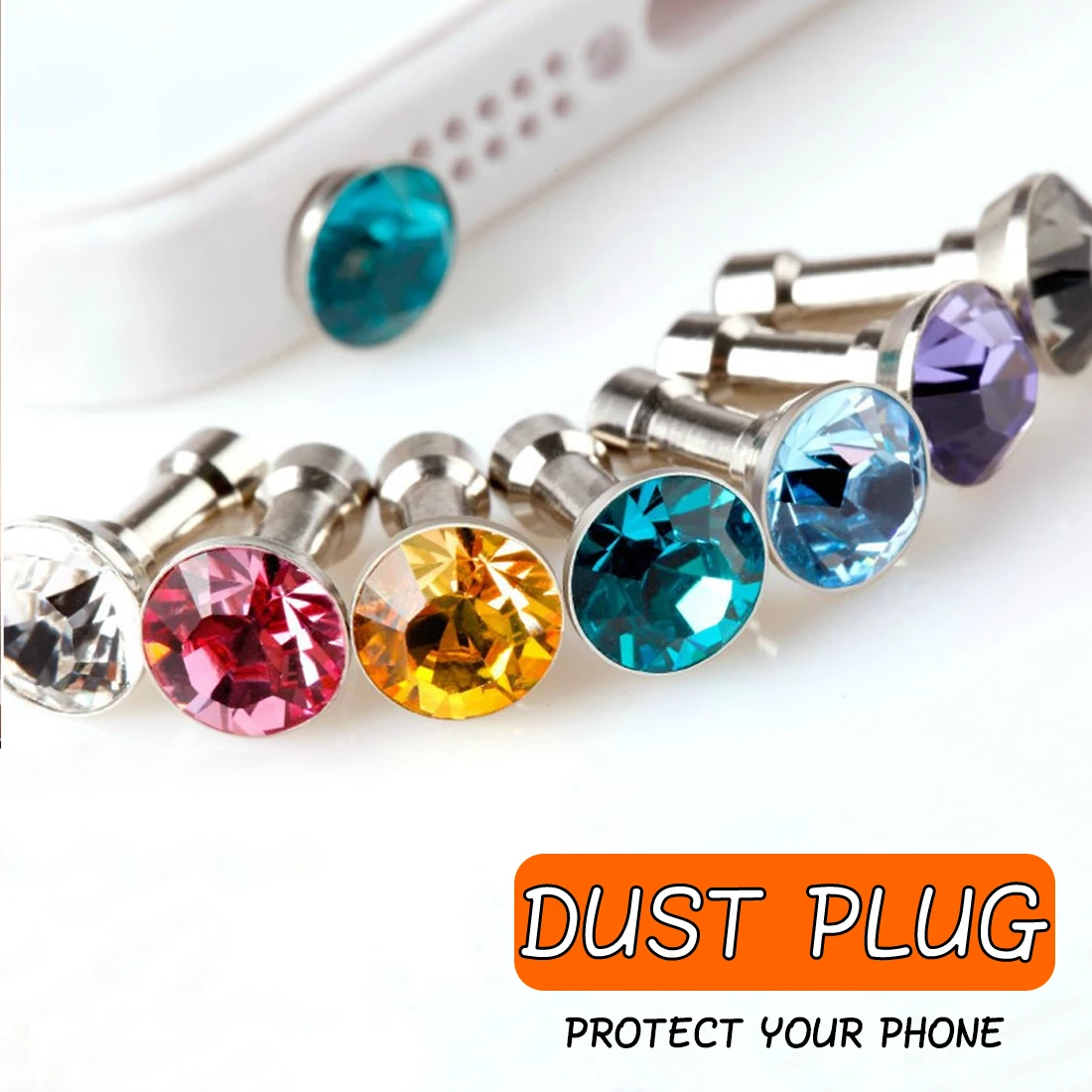 Marsnaska 5pcs Universal 3.5mm Diamond Dust Plug for Mobile Phone accessories gadgets Earphone Plugs For iPhone 5 5s 6 6s Marsnaska 5pcs Universal 3.5mm Diamond Dust Plug for Mobile Phone accessories gadgets Earphone Plugs For iPhone 5 5s 6 6s