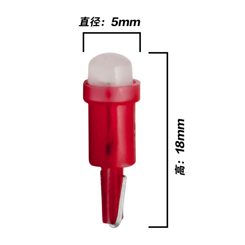20 штук T5 1 светодиодный smd керамическая, для приборной панели датчик прибора Керамика автомобильные наклейки на боковую часть Клин светильник W1.2W 37 58 70 73 74 светодиодный лампы DC12V