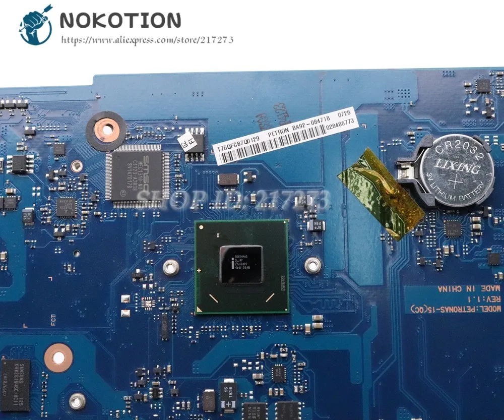 NOKOTION для samsung NP300V5A 300V5A Материнская плата ноутбука HM65 DDR3 GT520M BA92-08471A BA92-08471B PETRONAS-15