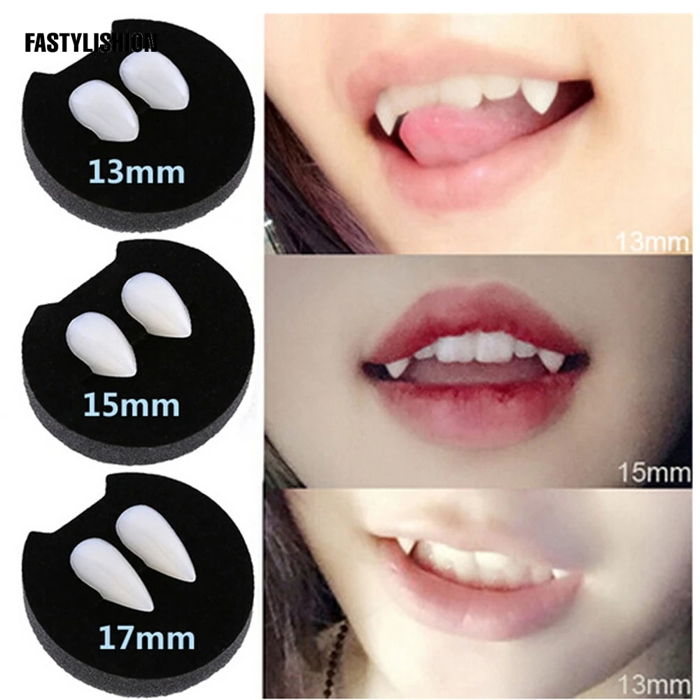 Devil Tooth Fangs Caps Zombie Vampire Dentures Halloween Party Props