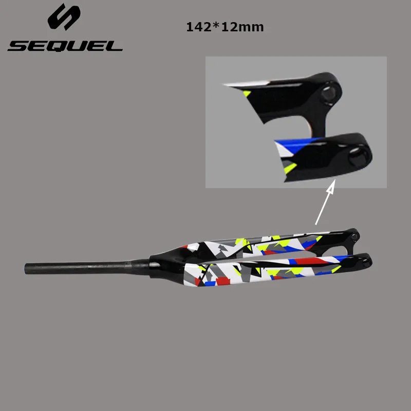 

Carbon fiber bicycle fork 29er Thru Axle matte Mountain bike front fork T1000 carbon bike parts