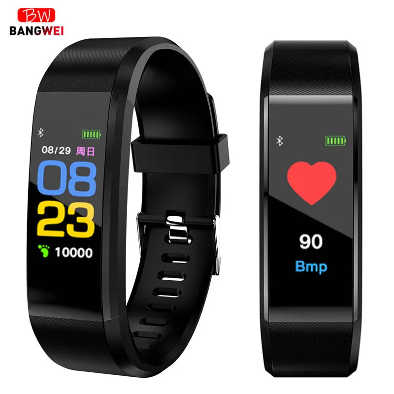 

BANGWEI Smart Watch Men Women Waterproof Fitness Tracker Smart Band Blood Pressure Heart Rate Monitor Watch for IOS Android