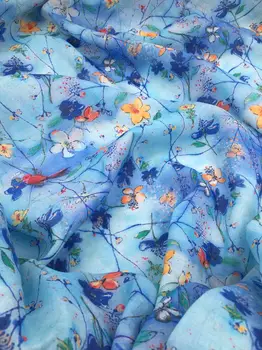

High quality pure ramie material Thin style is impenetrable patchwork High-end dresses clothes fabrics