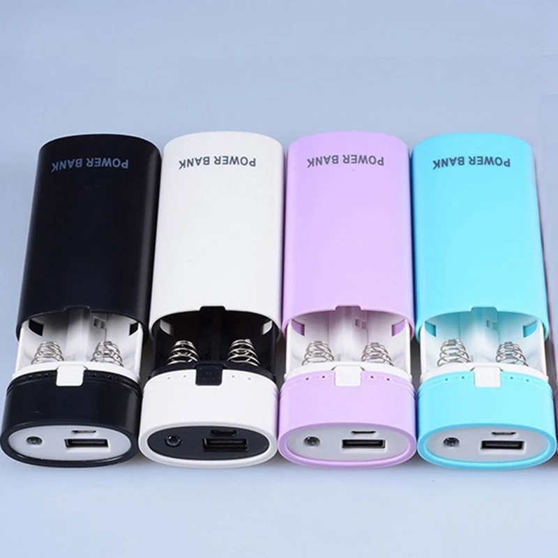 Блок питания DIY 2x18650 корпус фонарика USB Pover Bank 18650 Внешний аккумулятор для Xiaomi Huawei