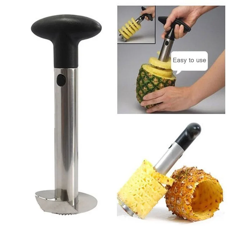 

1pcs Stainless Steel Easy To Use Pineapple Peeler Accessories Pineapple Slicers