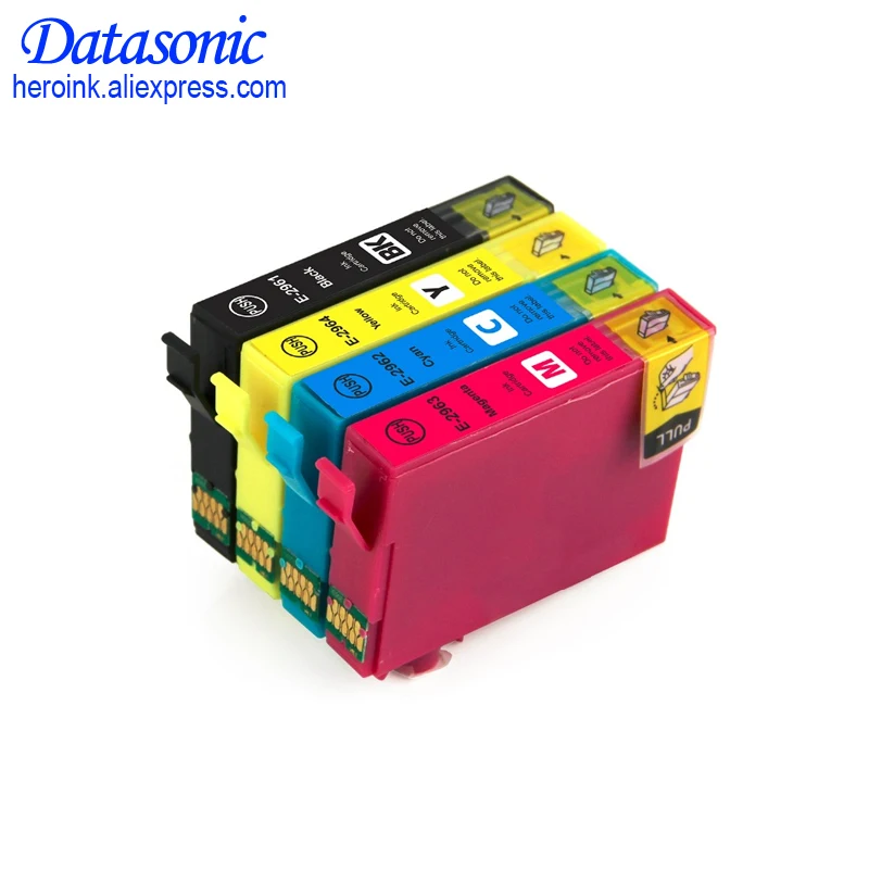 4 шт. Совместимый картридж для 296 T2961 T2962 T2963 T2964 для EPSON Expression XP231 XP241 XP431 XP-441 принтера