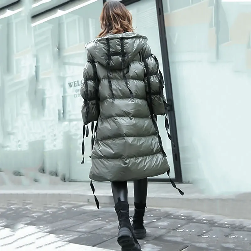 Solide xitao Col ligne Pleine Nouveau Parka Hiver De Zll2443 Capuche Couleur Casual Manches Corée A 2018 Green Black army Lâche Zll2443 Mode À Épais Femmes pCqprTxw