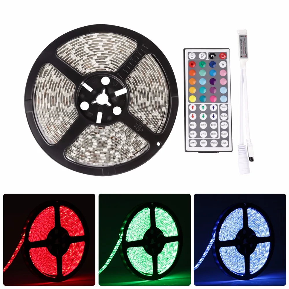 Светодиодный MO светодиодный 5050 12 В 60 светодиодный/м 5 м/roll RGB IP65 Водонепроницаемый